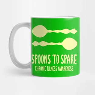 Spoons To Spare - Chronic Illness Awareness (Light Yellow) Mug